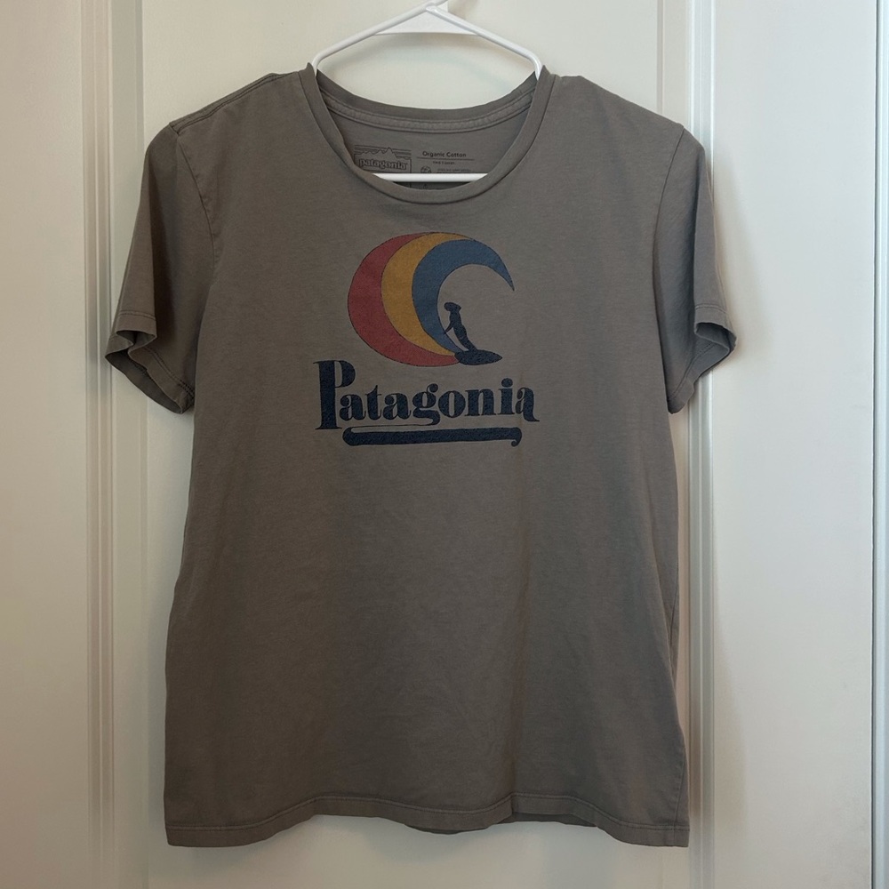 Patagonia Organic Cotton Gray Short Sleeve Tee x small